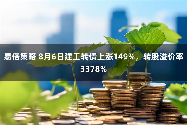 易倍策略 8月6日建工转债上涨149%，转股溢价率3378%