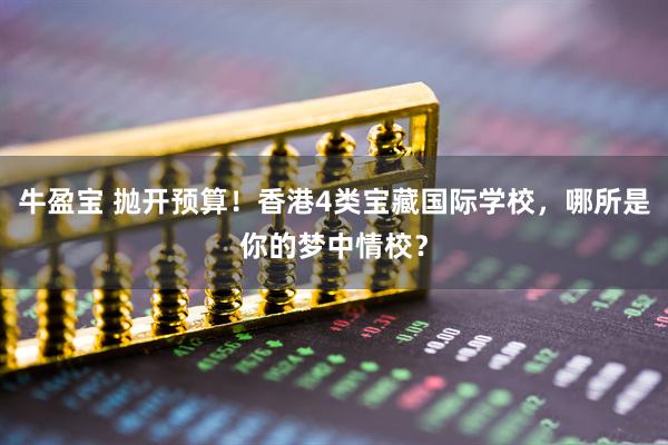 牛盈宝 抛开预算！香港4类宝藏国际学校，哪所是你的梦中情校？